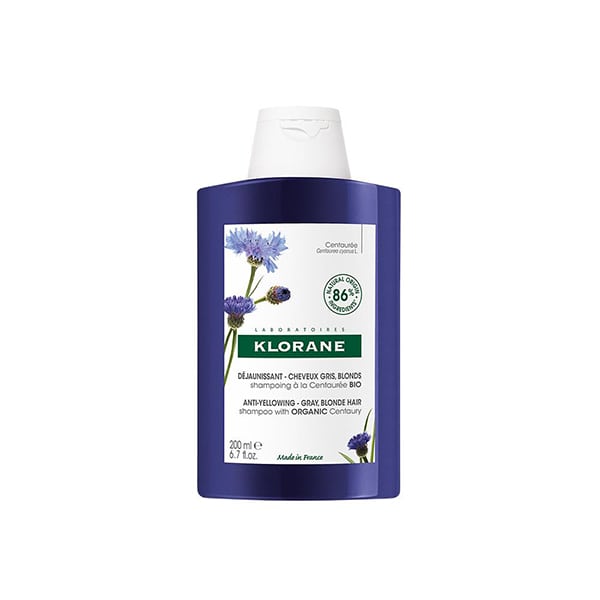 Klorane Anti-Yellowing Shampoo with Organic Centaury for Grey & Blonde Hair  200 ml