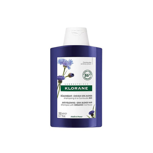 Klorane Anti-Yellowing Shampoo with Organic Centaury for Grey & Blonde Hair  200 ml