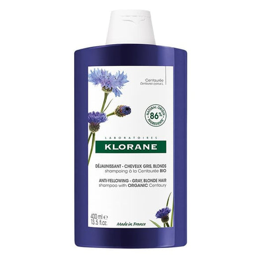 Klorane Anti-Yellowing Shampoo with Organic Centaury for Grey & Blonde Hair  400 ml