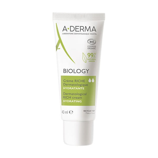 A-Derma Biology Moisturizing Cream with Rich Texture for Fragile Skin  40 ml
