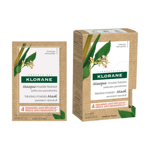 Klorane Galanga Treating Powder-Mask for Persistent Dandruff  8x3gr
