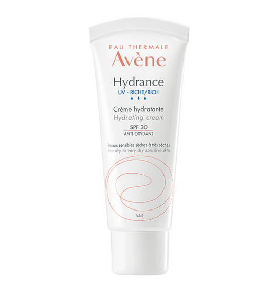 Avene Hydrance UV Rich Hydrating Cream SPF30 for Dry to Very Dry Sensitive Skin  40 ml