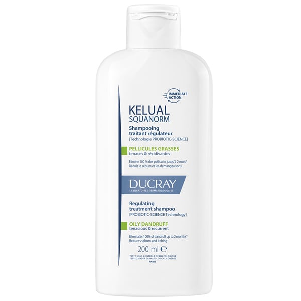 Ducray Kelual Squanorm Regulating Treatment Shampoo for Oily Dandruff  200 ml