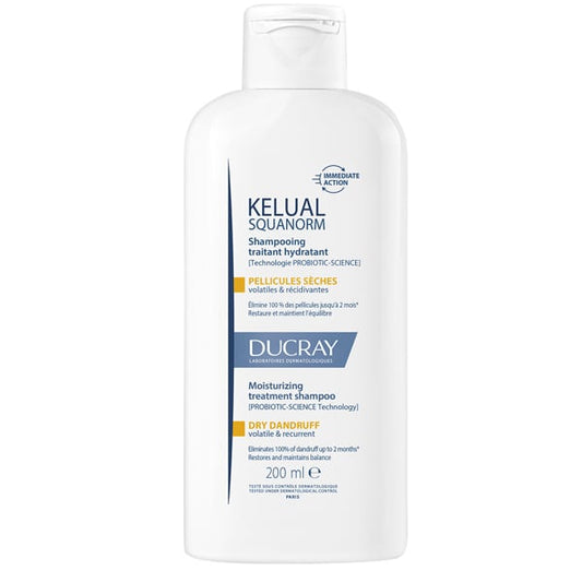 Ducray Kelual Squanorm Moisturizing Treatment Shampoo for Dry Dandruff  200 ml