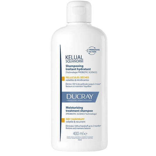 Ducray Kelual Squanorm Moisturizing Treatment Shampoo for Dry Dandruff  400 ml