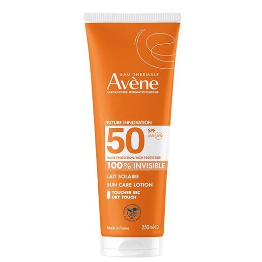 Avene Eau Thermale Lait Solaire Sun Care Lotion 100% Invisible SPF50+  250 ml