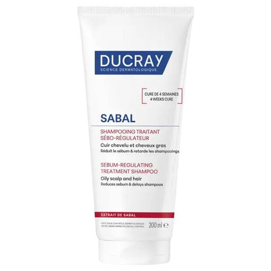 Ducray Sabal Sebum-Regulating Treatment Shampoo for Greasy Hair  200 ml