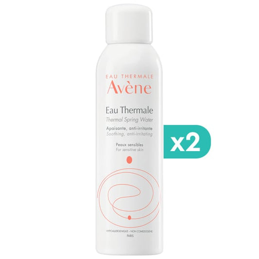 2x Avene Thermal Spring Water Spray Soothing & Anti-Irritating  2x150ml