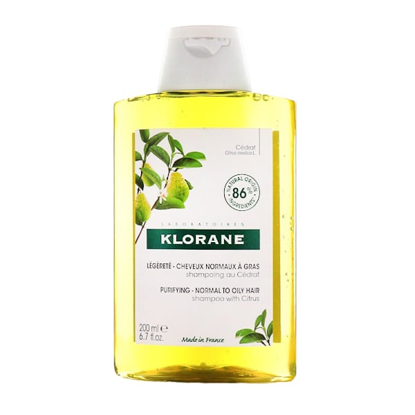 Klorane Purifying Shampoo with Citrus for Normal to Oily Hair  200 ml