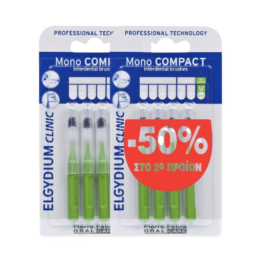 Elgydium Clinic Promo Mono Compact Interdental Brushes 1.1mm  2 x 4 copë