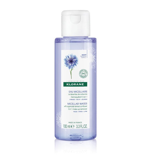 Klorane Micellar Water 3 in 1 Make-Up Remover with Cornflower  100 ml