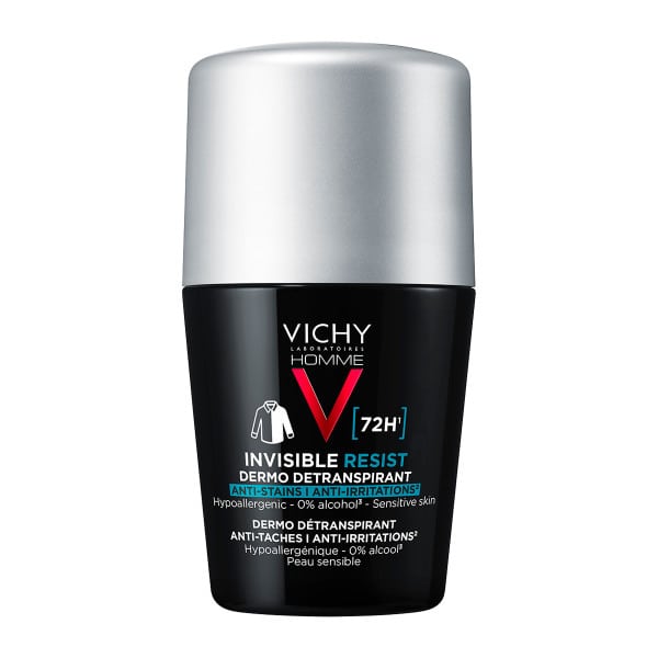 Vichy Homme Invisible Resist Deodorant Roll-On 72h  50 ml