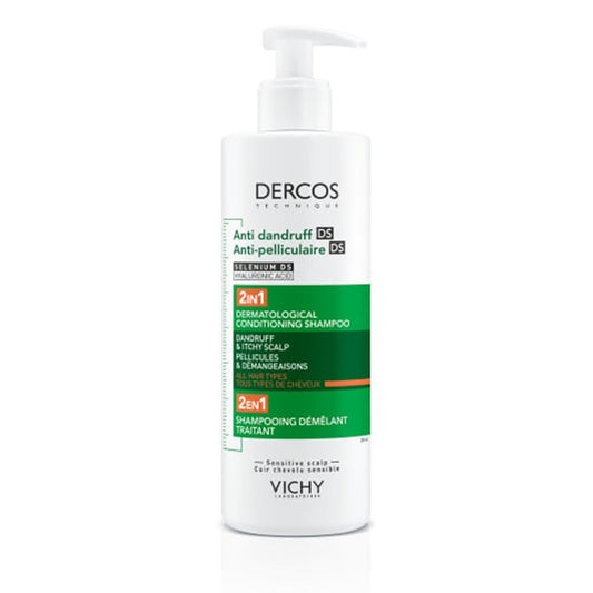 Vichy Dercos Anti-Dandruff DS 2in1 Shampoo & Conditioner Against Dryness, Dandruff & Itching  390 ml