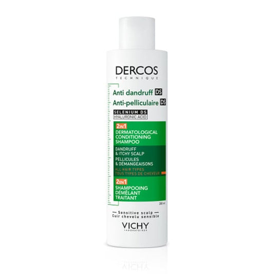 Vichy Dercos Anti-Dandruff DS Shampoo & Conditioner 2in1 Against Dry Skin, Dandruff & Itching  200 ml