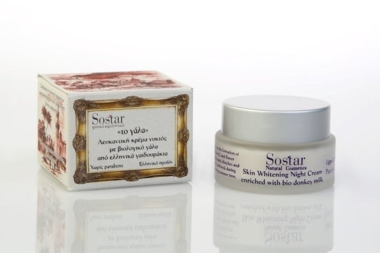 Sostar "The Milk" Whitening Night Cream with Organic Donkey Milk  50 ml