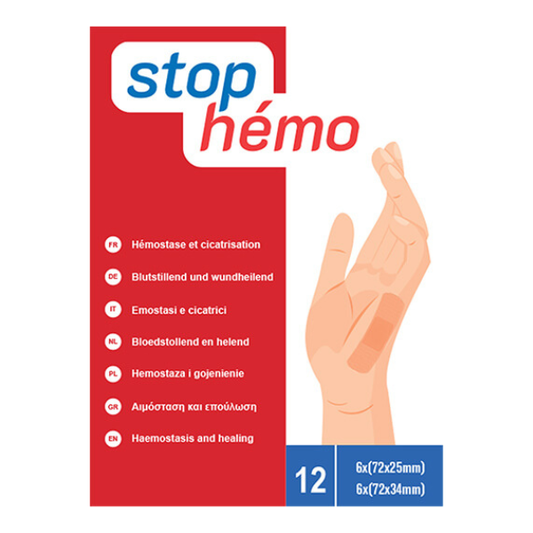 Stop Hemo  Ngjitës steril hemostatik 12 copë