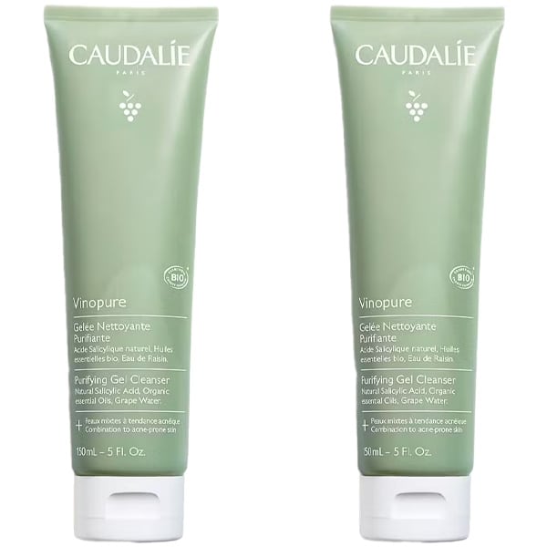 Caudalie Vinopure Promo 1+1 Pore Purifying Gel Cleanser Duo  2x150ml