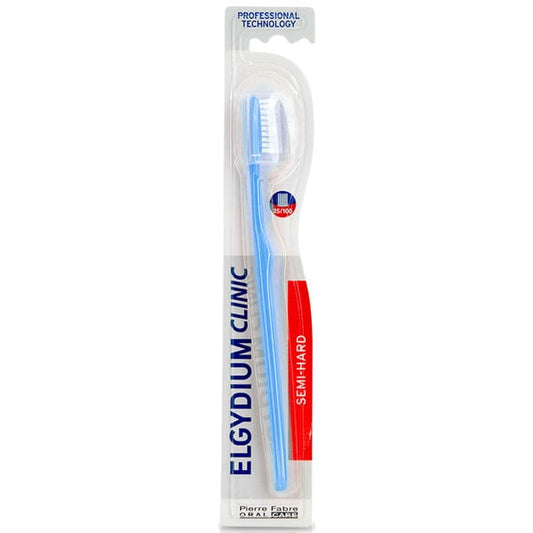 Elgydium Clinic Semi-Hard 25/100 Toothbrush  1 copë - Blu e çelët