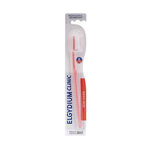 Elgydium Clinic Semi-Hard 25/100 Toothbrush  1 copë - Salmon