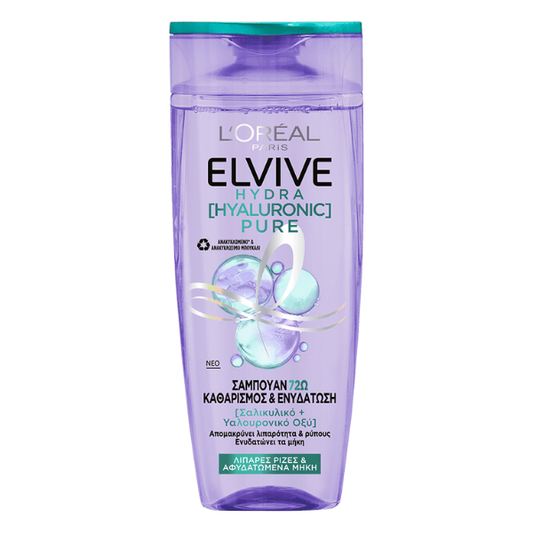 L'Oreal Paris Elvive Hydra Hyaluronic Pure Shampoo  400 ml