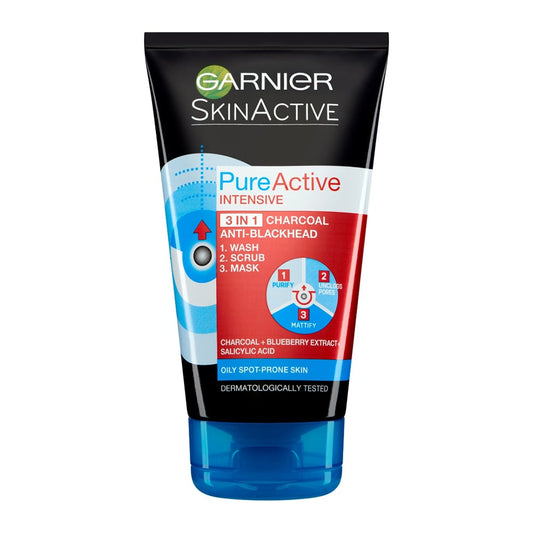 Garnier Pure Active 3-in-1 Blackheads Gel-Mask  150 ml