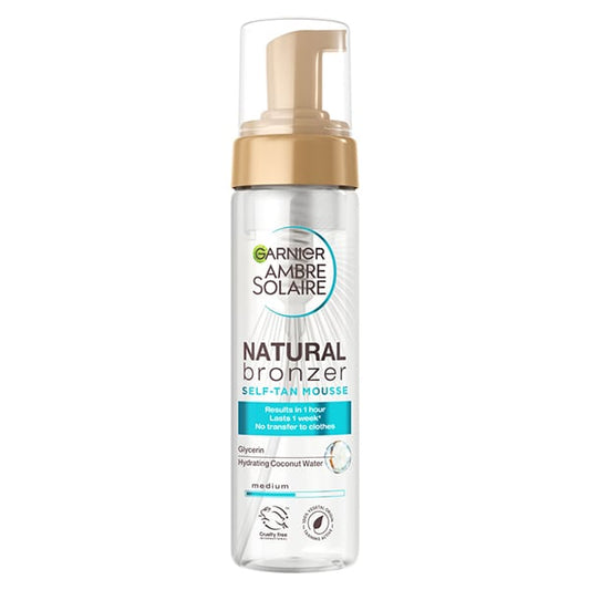 Garnier Ambre Solaire Natural Bronzer Self Tanning Mousse  200 ml