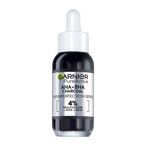 Garnier PureActive AHA+BHA Charcoal Anti-Imperfection Serum  30 ml