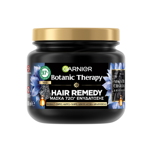 Garnier Botanic Therapy Hair Remedy Magnetic Charcoal & Black Seed Oil Rebalancing Hair Mask  400 ml
