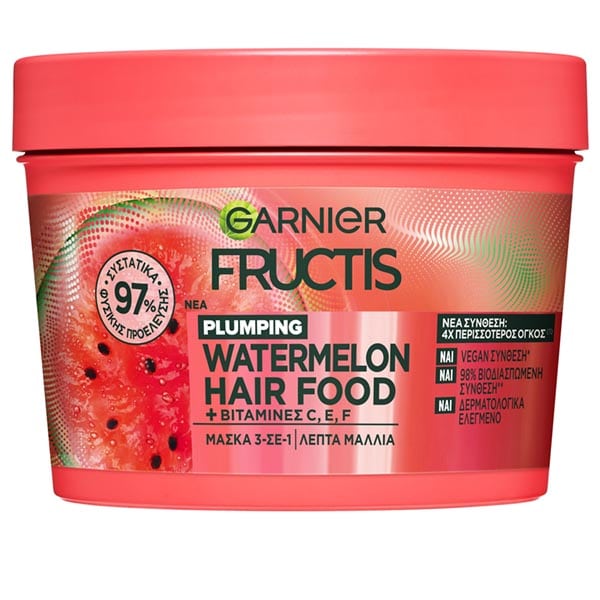 Garnier Fructis Plumping Watermelon Hair Food Mask 3in1  400 ml