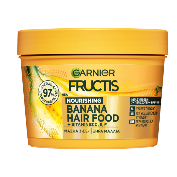 Garnier Fructis Nourishing Banana Hair Food Mask 3in1  400 ml