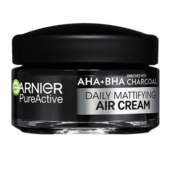 Garnier PureActive AHA & BHA Charcoal Daily Mattifying Air Cream  50 ml