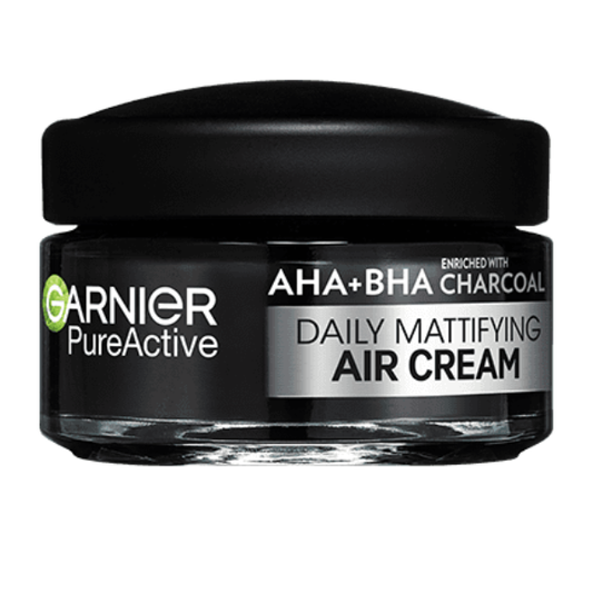 Garnier PureActive AHA & BHA Charcoal Daily Mattifying Air Cream  50 ml