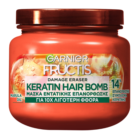 Garnier Fructis Damage Eraser Keratin Hair Bomb Hair Mask  320 ml