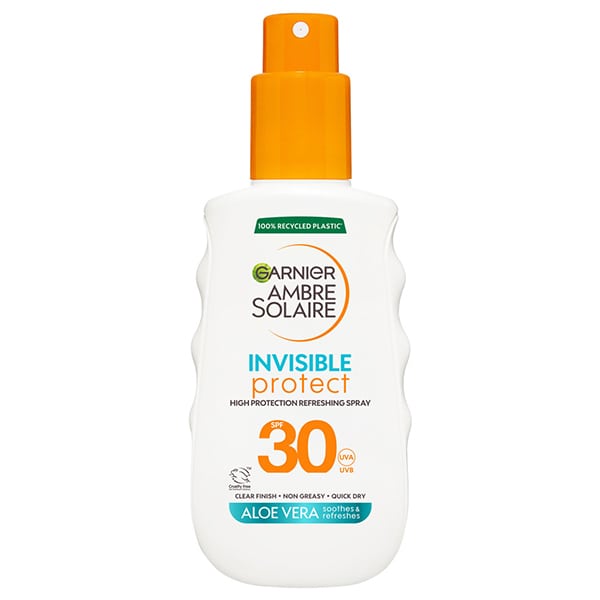 Garnier Ambre Solaire Invisible Protect Refresh Spray Sunscreen for Face & Body SPF30  150 ml