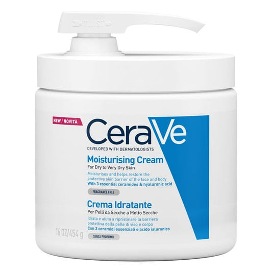 CeraVe Moisturising Cream for Dry to Very Dry Skin with Pump  454g