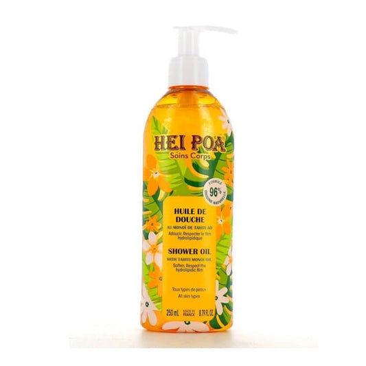Hei Poa Shower Oil With Tahiti Monoi Oil for Face & Body  250 ml