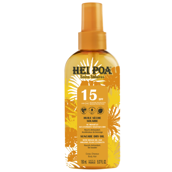 Hei Poa Monoi Suncare Oil Tiare Spray SPF15  150 ml