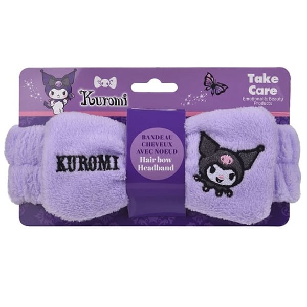 Take Care Kuromi Skincare & Makeup Headband Purple  1 copë