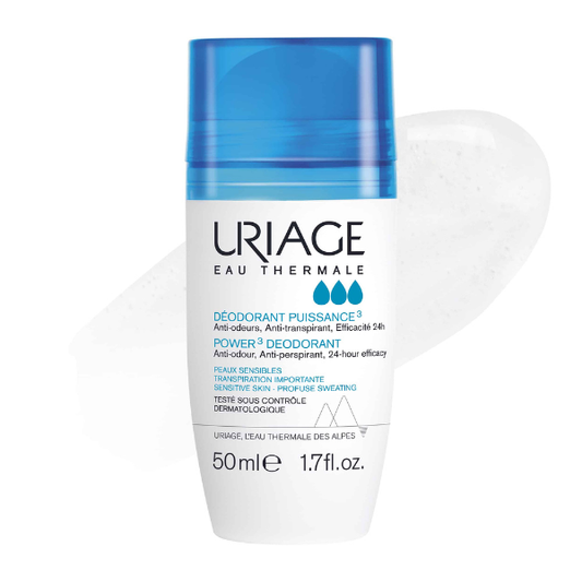 Uriage Power 3 Deodorant for Sensitive Skin Roll-On  50 ml