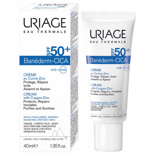 Uriage Bariederm-Cica Cream with Copper-Zinc SPF50+  40 ml