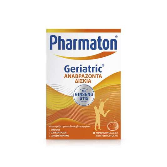 Pharmaton Geriatric with Ginseng G115 Orange Flavor  20 tableta efektive