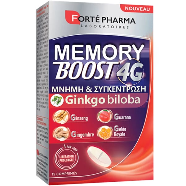 Forte Pharma Memory Boost 4G Ginkgo Biloba  15 disqe