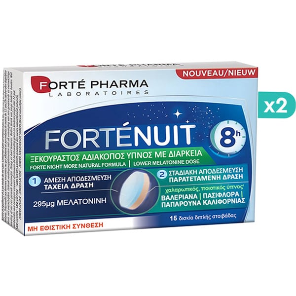 Forte Pharma Promo 1+1 Free Forte Nuit 8h  2x15 tabela