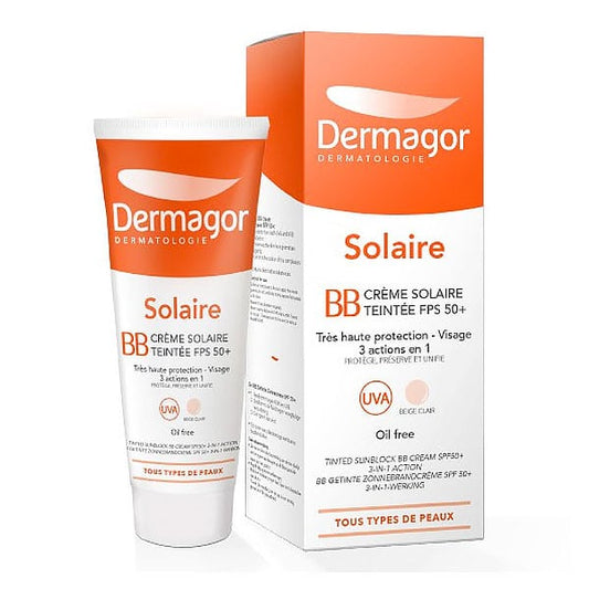 Dermagor BB Creme Solaire Teintee SPF50+ Beige Clair  40 ml