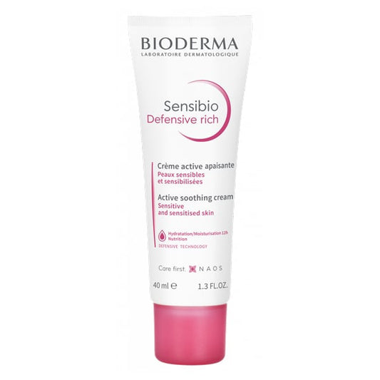 Bioderma Sensibio Defensive Rich Active Soothing Cream for Sensitive Skin  40 ml