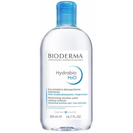 Bioderma Hydrabio H2O Moisturising Micellar Water Makeup Remover for Dehydrated Sensitive Skin  500 ml
