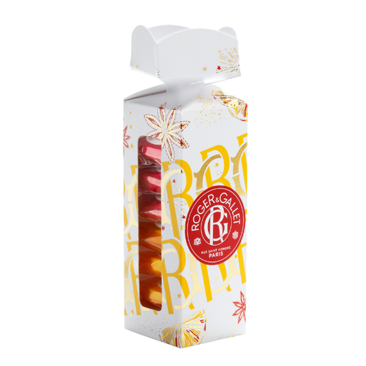 Roger&Gallet XMAS Energizing Bath Tablets Set with Gingembre Rouge, 3x25g & Bois d'Orange, 3x25g  1 set