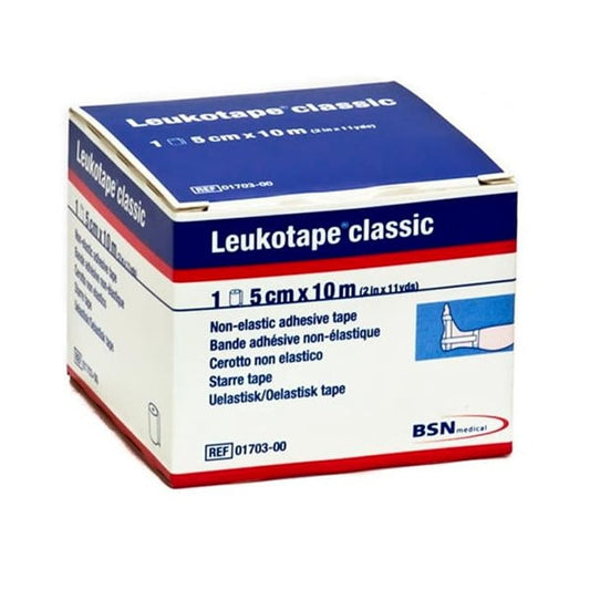 Leukoplast Leukotape Classic White Non-Elastic Adhesive Tape (5cm x 10m)  1 copë
