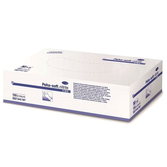 Hartmann Peha Soft Nitrile Fino Blue Nitrile Powder-Free Examination Gloves  150 copë