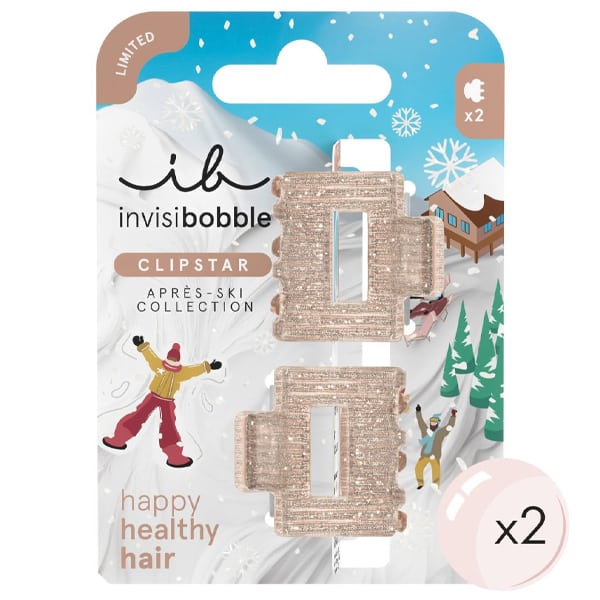 Invisibobble Apres-Ski Clipstar Shimmer Set, 2pcs  1 set